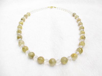 画像2: パワーストーン・京都/【最強金運・財運・事業運・強運・直観力】【タイチンゴールドルチルクォーツ(金針水晶)】【本水晶】ネックレス≪RRCR-001≫桐箱付き【天然石の京屋】