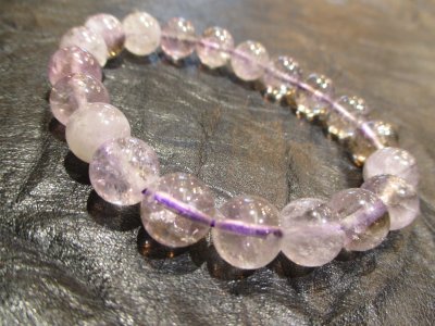 画像2: パワーストーン・京都/【感謝激安1点もの!赤字奉仕特価!!】【恋愛成就、直感力、インスピレーション】【ラベンダーアメジスト】≪手首Lサイズ18cm≫ブレスレット≪GGR-056≫桐箱付き【天然石の京屋】