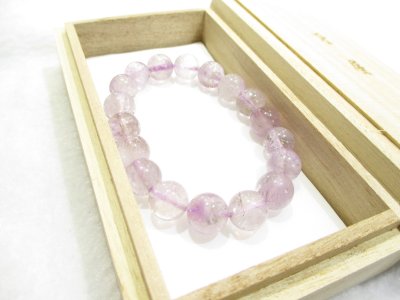 画像3: パワーストーン・京都/【感謝激安1点もの!赤字奉仕特価!!】【恋愛成就、直感力、インスピレーション】【ラベンダーアメジスト】≪レディース手首Sサイズ15,5cm≫ブレスレット≪GGR-055≫桐箱付き【天然石の京屋】
