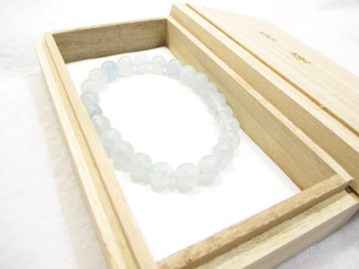 画像3: パワーストーン・京都/【感謝激安1点もの!赤字奉仕特価!!】【アクアマリン】≪手首Sサイズ16cm≫ブレスレット≪GGR-059≫桐箱付き【天然石の京屋】