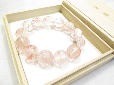 画像3: パワーストーン・京都/【神秘のエネルギー・強力波動】【レア超極上品質1点もの】【ヒマラヤマニカラン産アイリスクォーツ(虹入り水晶・レインボークリスタル)】大玉17、5mmブレスレット桐箱付き【天然石の京屋】
