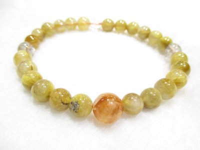 画像1: パワーストーン・京都/【高品質１点もの】【地上最強レベルの組み合わせ】【最強金運・財運・事業運・霊力開花・人間関係円滑】【オレンジルチルクォーツ】親玉９ｍｍ【密集ゴールドルチルクォーツ】【ブラックスーパーセブン】【ホワイトファントムクォーツ】ブレスレット、桐箱付き【天然石の京屋】