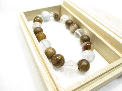 画像3: パワーストーン・京都/【癒し・夢・強力波動・健康】【ラリマー】【神代杉】【ピーターサイト】【ヒマラヤ産本水晶】【そろばん珠本水晶】ブレスレット桐箱付き【伏見の京屋】