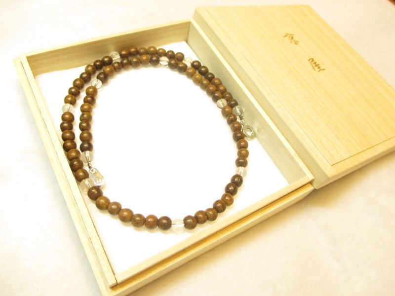 京都・パワーストーン/【数量限定超激安特価】沈水香木（じんすいこうぼく）ネックレス　１点新発売！！