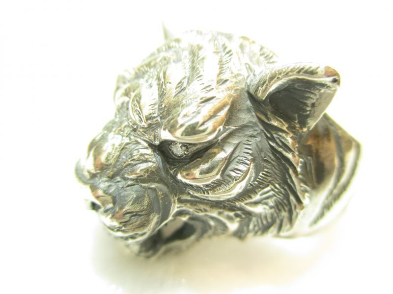 京都・パワーストーン/【銀風(GINPU) 】《和風アクセサリー》【白虎・天鷹・獅子】【SILVER925】【ダイヤモンド(0.02ct)】【リング】3点新発売!!